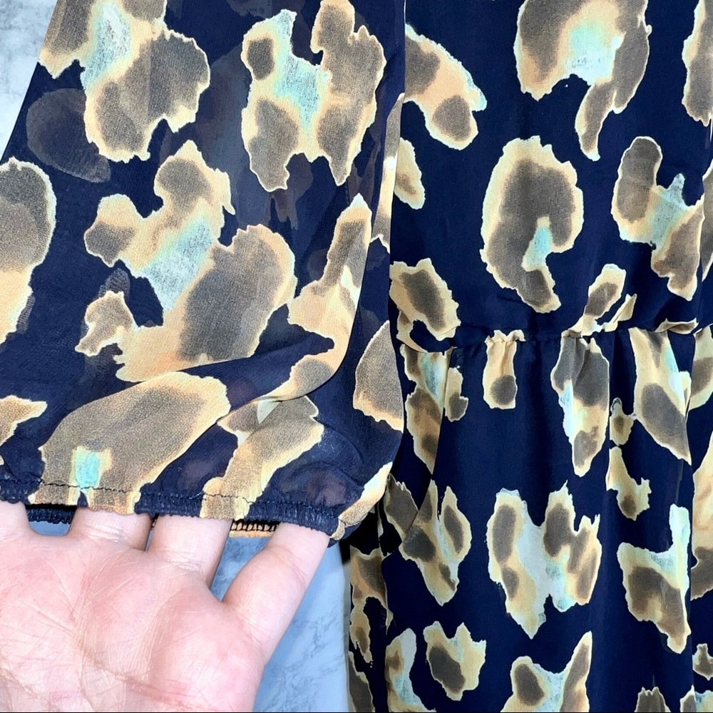 One Story 90s Sheer Overlay Abstract Romper Shorts USA Made Women’s M - Picture 4 of 7